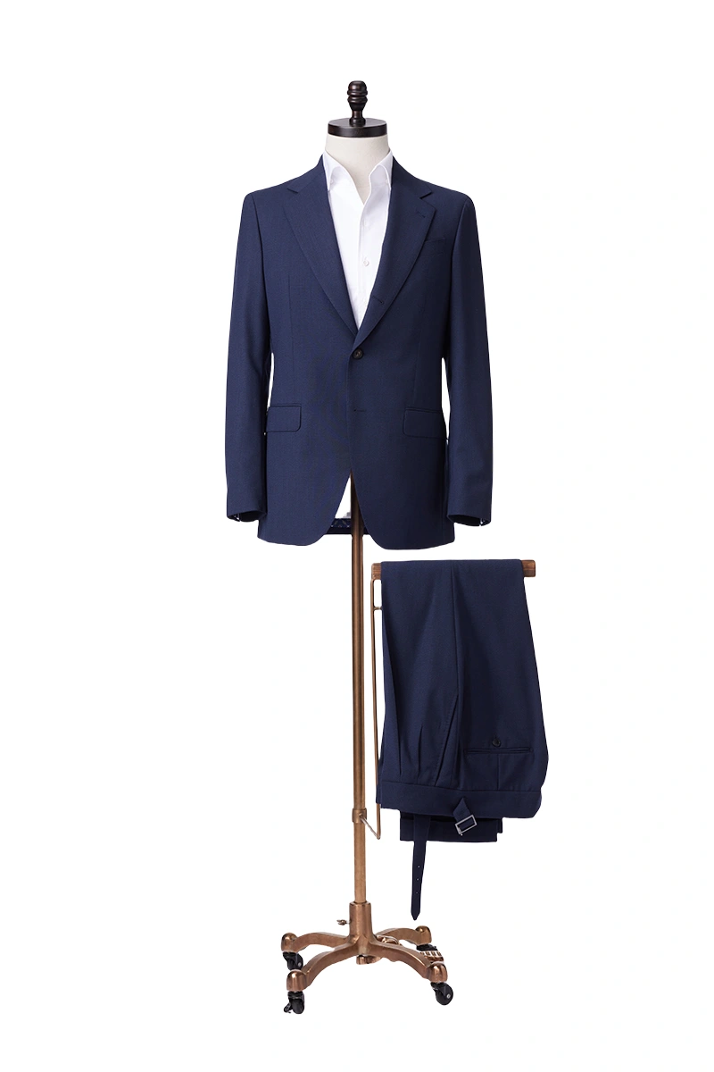 Navy Single-Breasted Suit