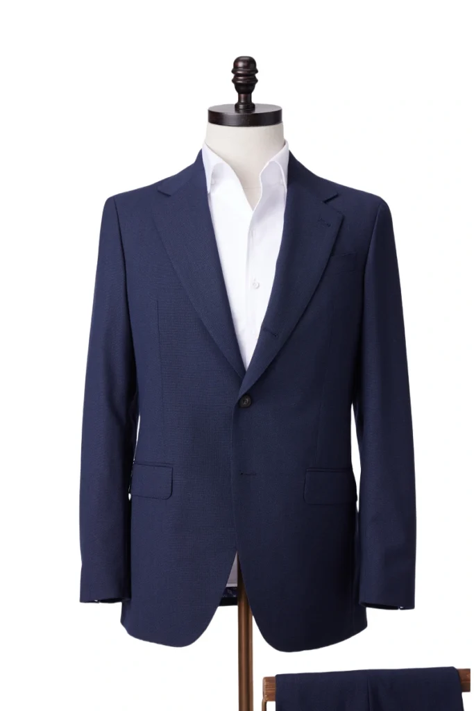 Navy Single-Breasted Suit