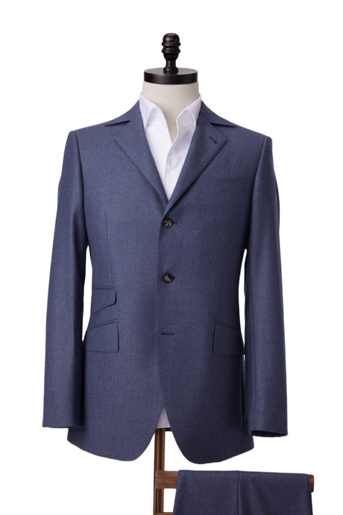 Blue Single-Breasted Suit