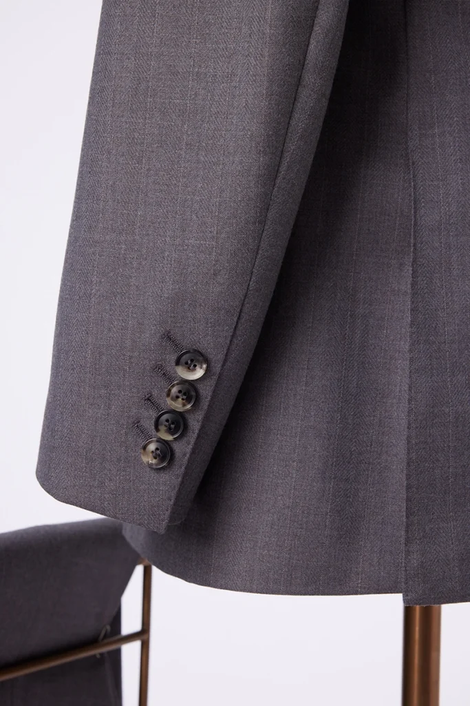 Grey Double-Breasted Suit