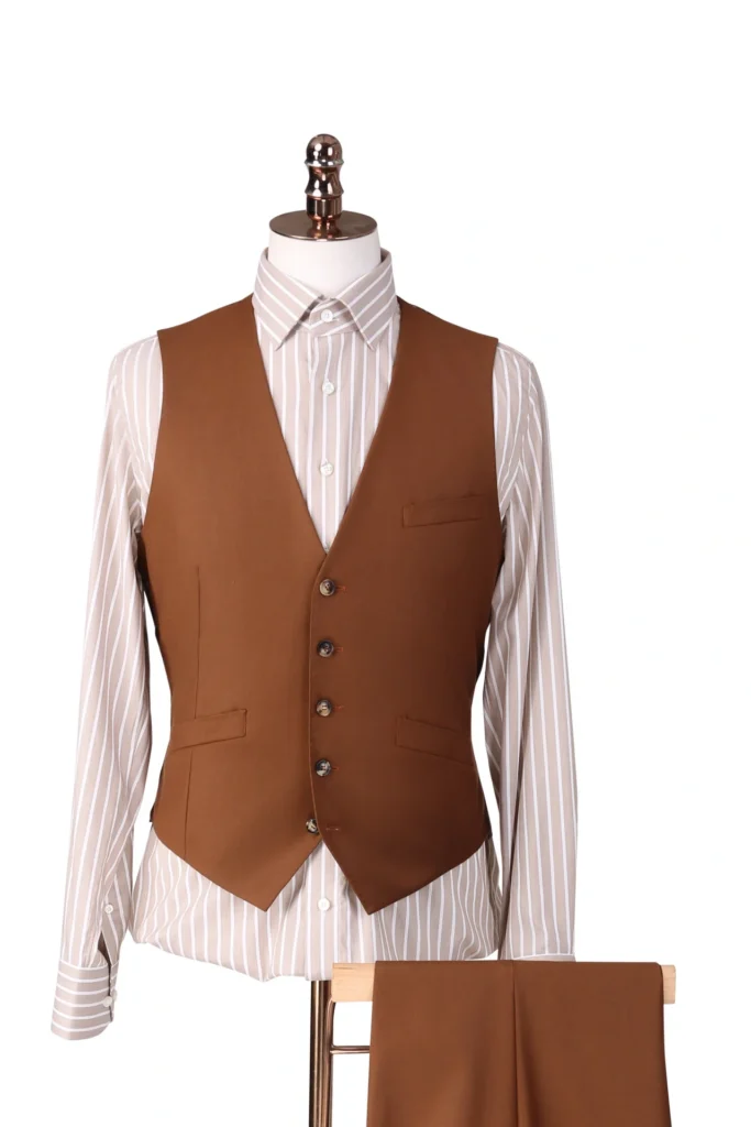 Caramel Single-Breasted Suit