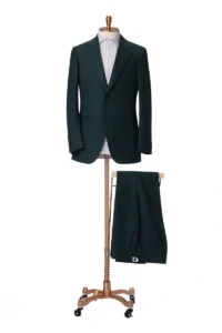 Dark Green Single Breasted Suit