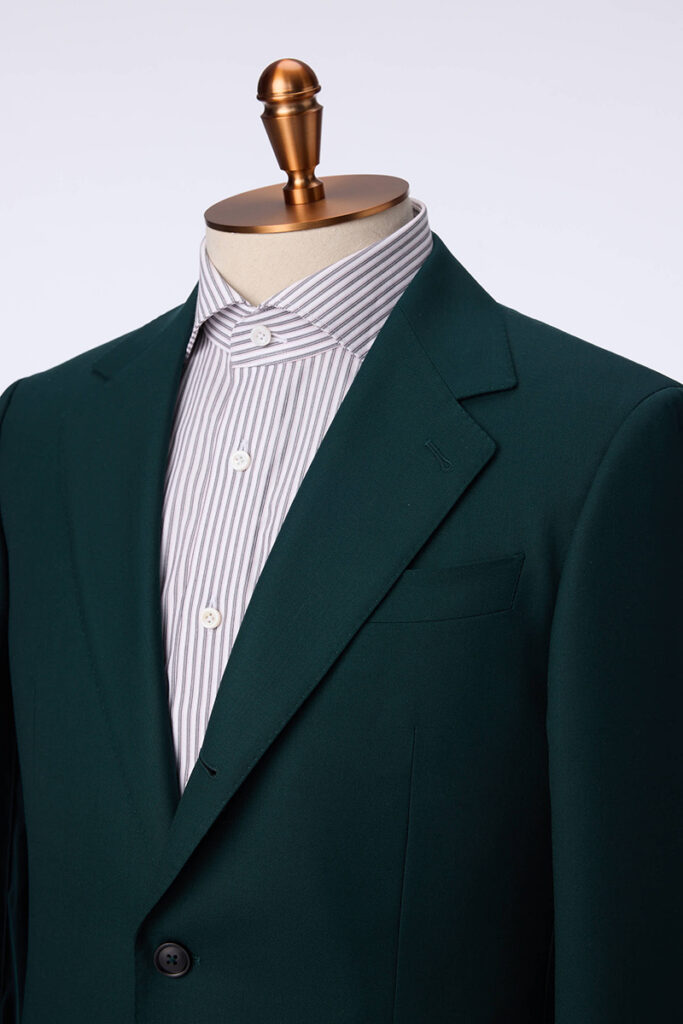 Dark Green Single Breasted Suit