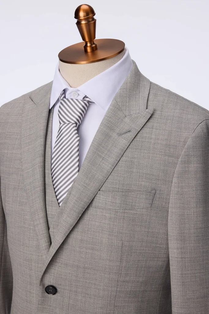 Light Grey U-Series Three-Piece Suit