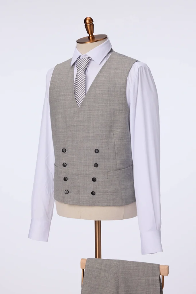 Light Grey U-Series Three-Piece Suit
