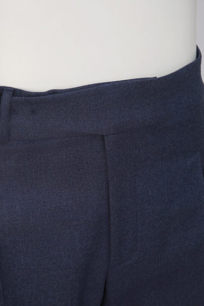 Blue Buckle Waist Trousers