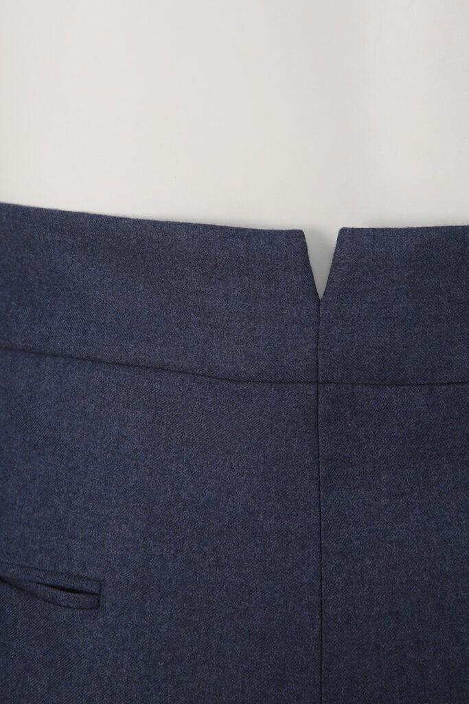 Blue Buckle Waist Trousers