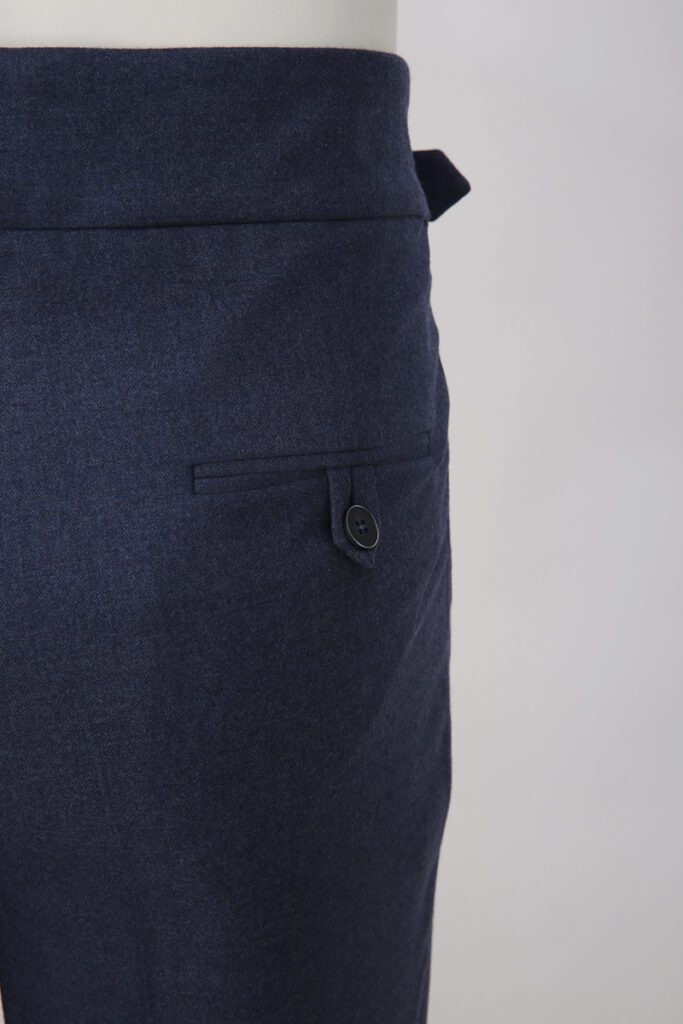 Blue Buckle Waist Trousers