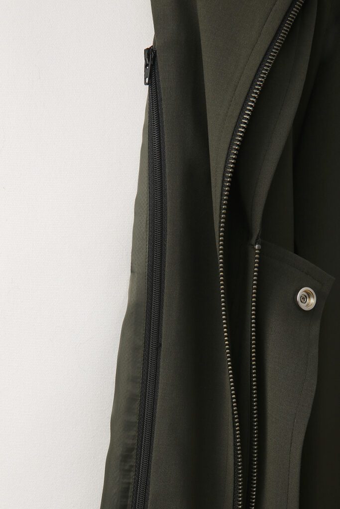 Khaki Hooded Overcoat