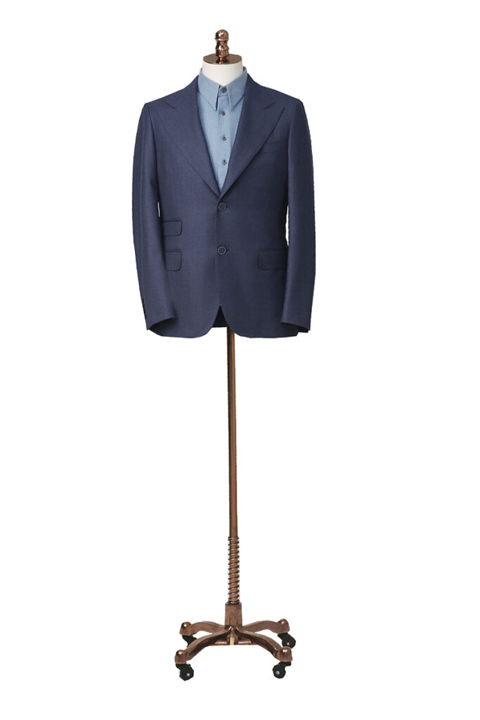 Airforce Blue Single Breasted Jacket