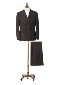 Black Chalk Stripe Double Breasted Suit