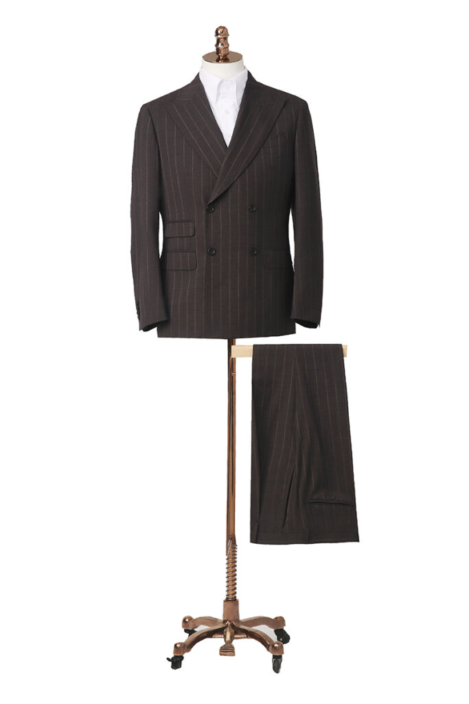 Black Chalk Stripe Double Breasted Suit