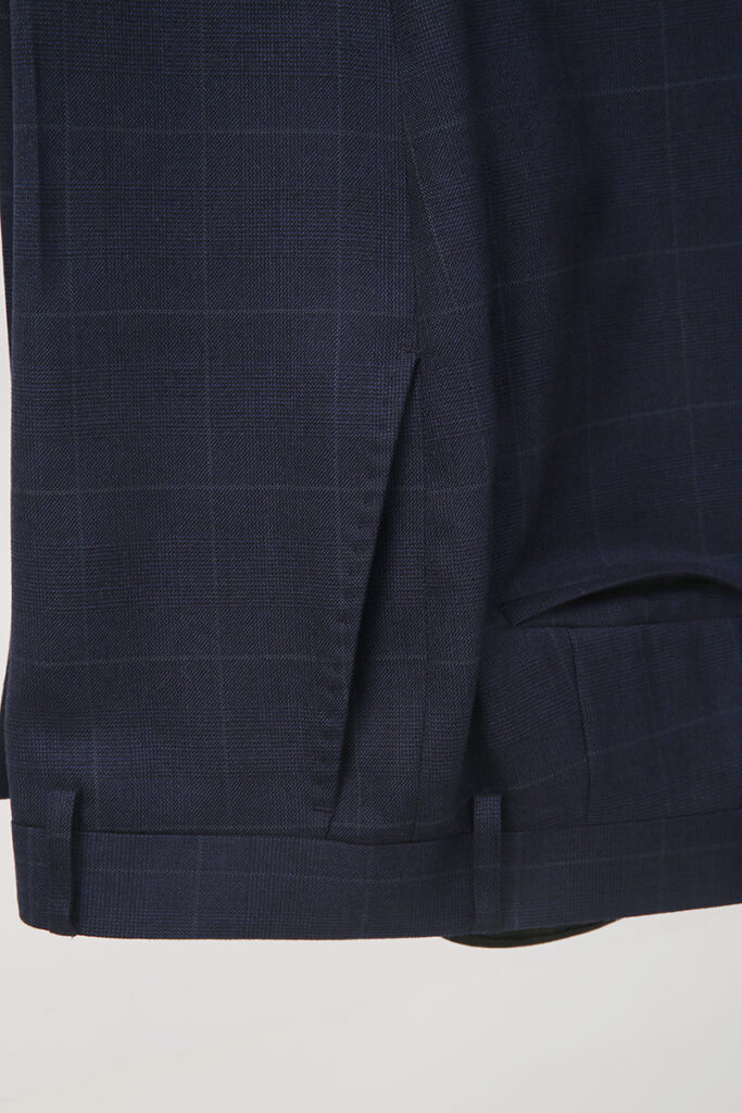 Navy Box Check 3 Piece Suit