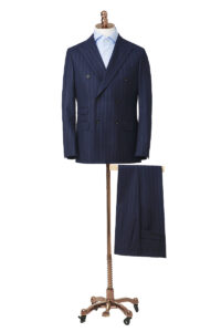 Navy Chalk Stripe Double Breasted Suit