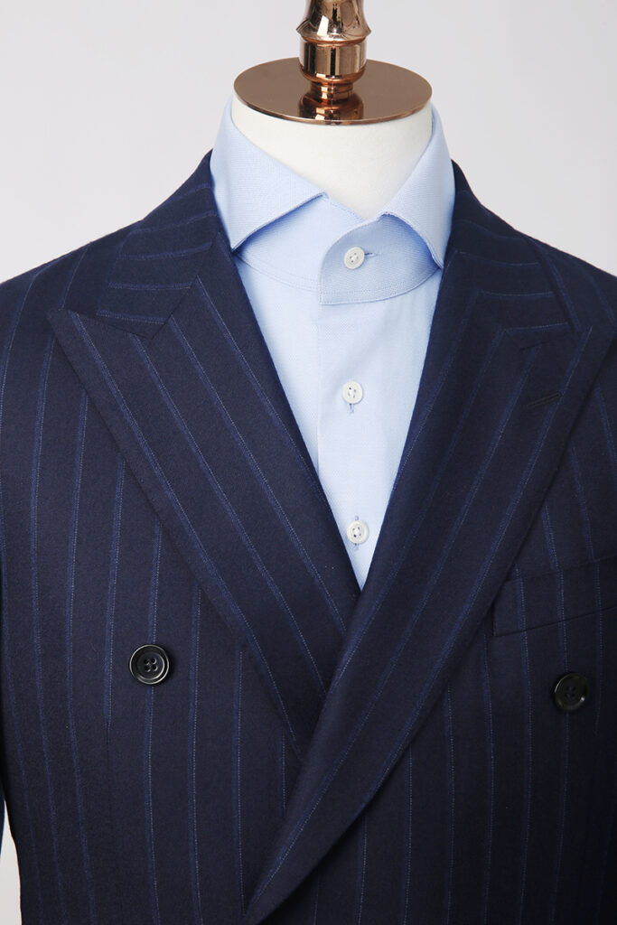 Navy Chalk Stripe Double Breasted Suit