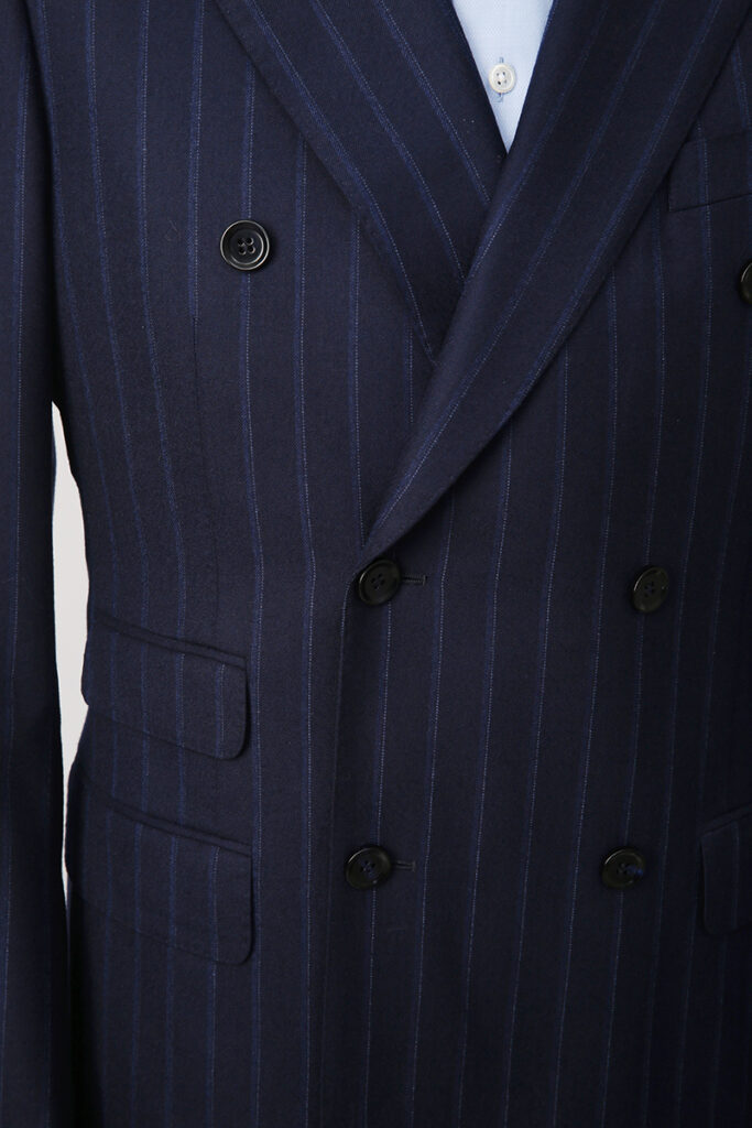 Navy Chalk Stripe Double Breasted Suit