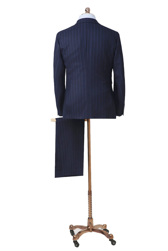 Navy Chalk Stripe Double Breasted Suit