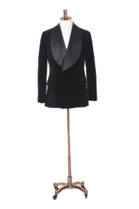 Extra Large Shall Lapel Velvet Jacket