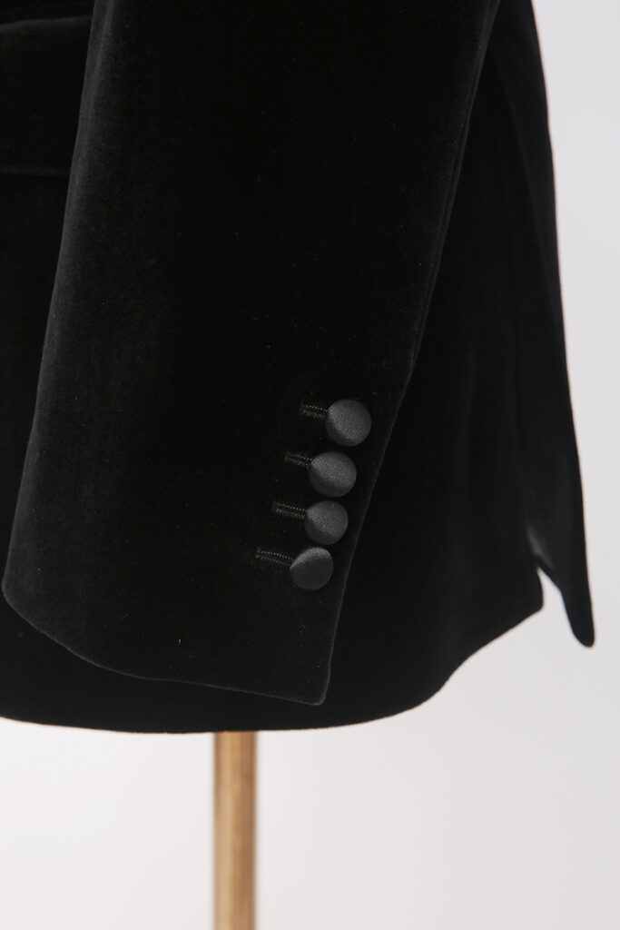Extra Large Shall Lapel Velvet Jacket