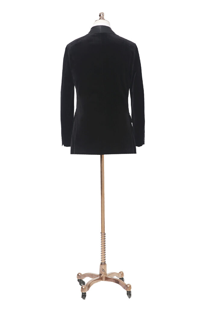 Extra Large Shall Lapel Velvet Jacket