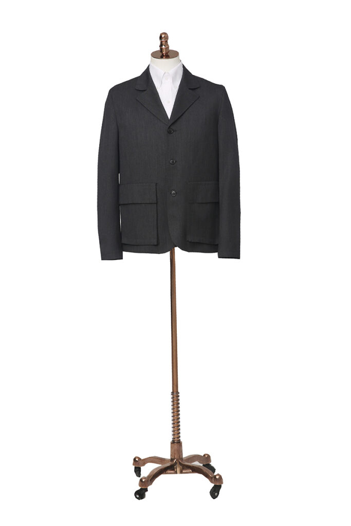 Charcoal Unstructured Jacket