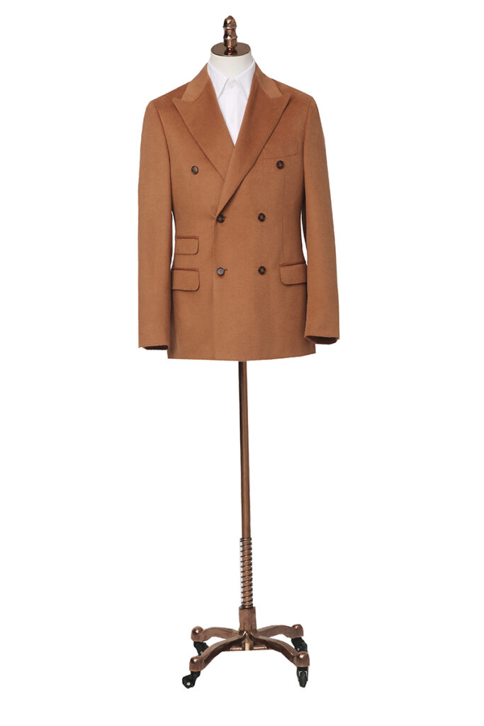 Orange Woollen Winter Jacket