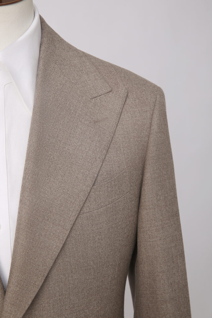 Beige Flannel Blazer