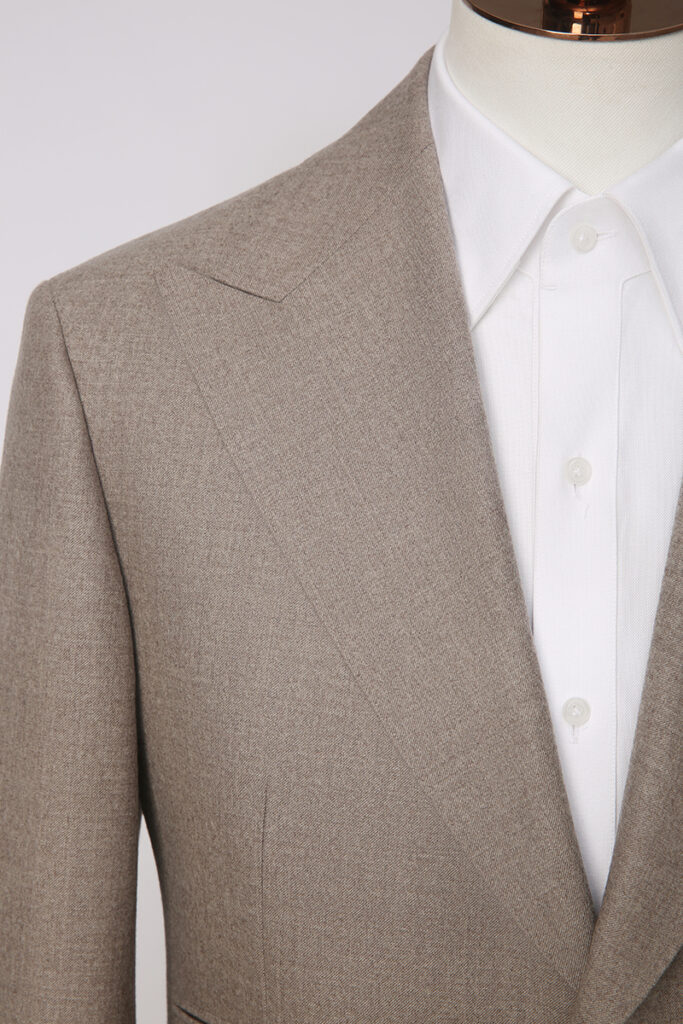 Beige Flannel Blazer