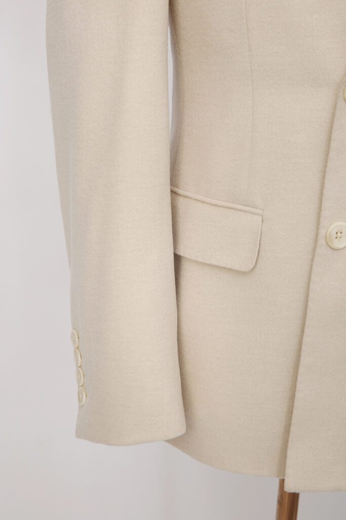 Cream Double Breasted Suit