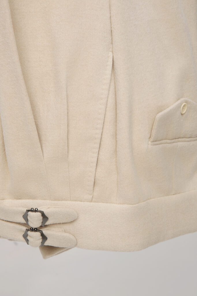 Cream Double Breasted Suit