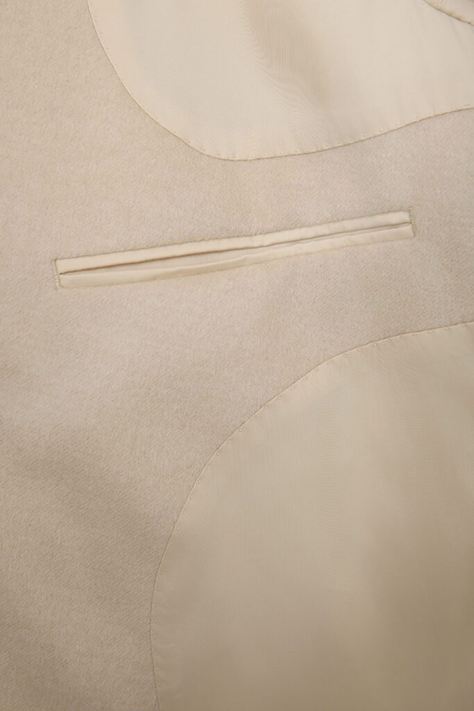 Cream Double Breasted Suit