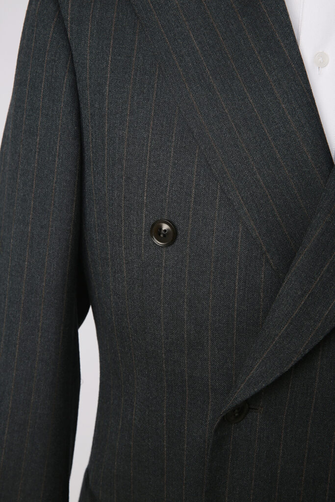 Grey Chalk Stripe Double Breasted Suit