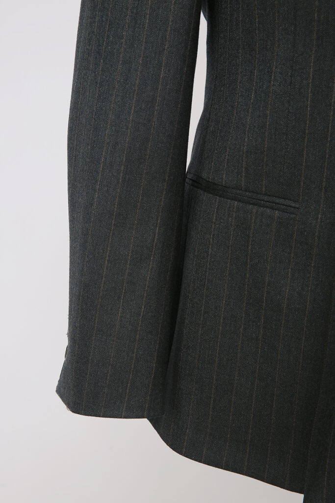 Grey Chalk Stripe Double Breasted Suit