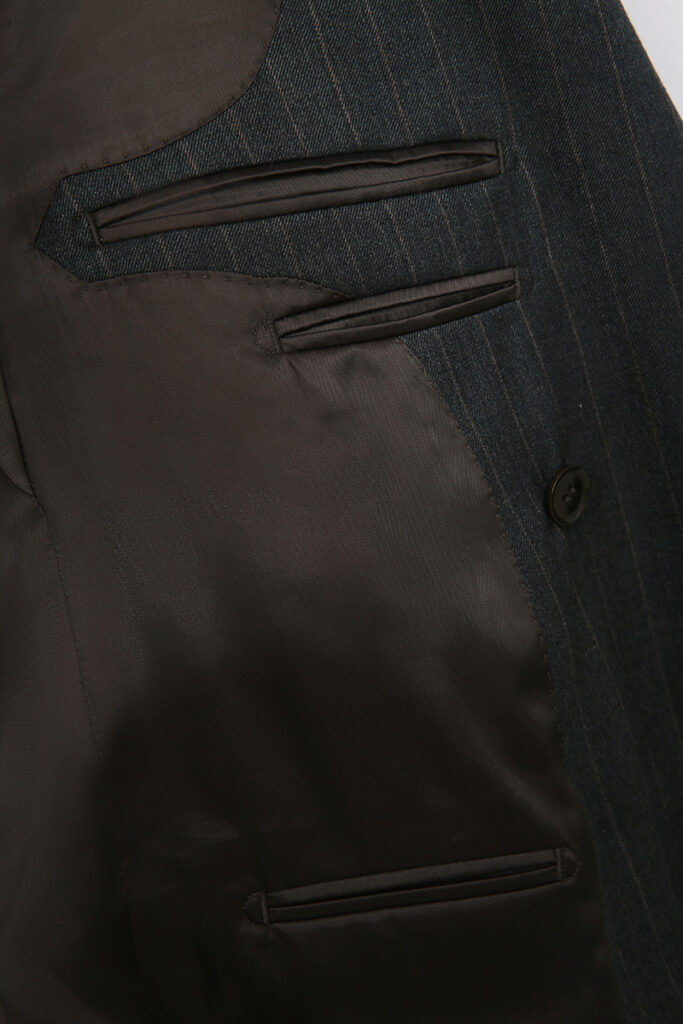 Grey Chalk Stripe Double Breasted Suit