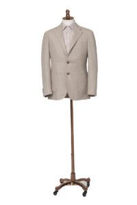 Beige Herringbone Jacket