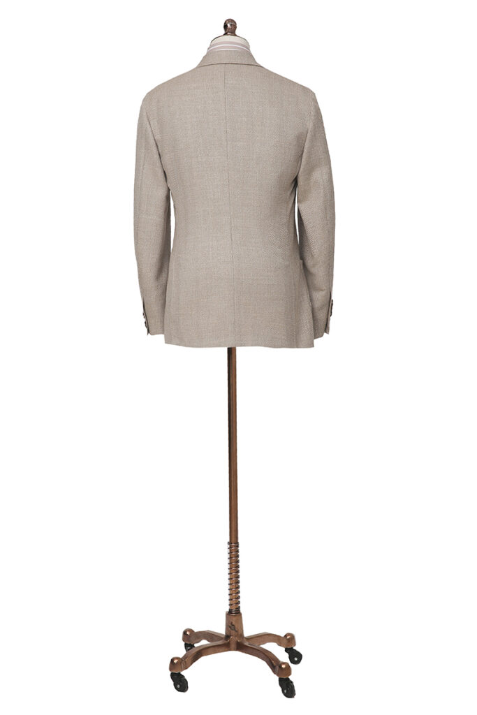 Beige Herringbone Jacket