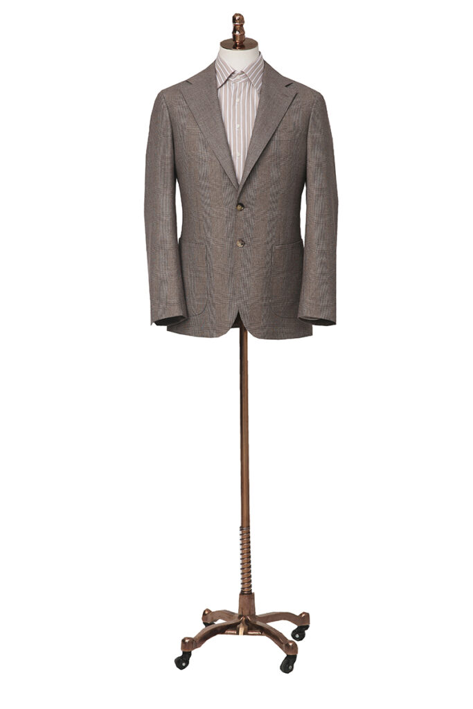 Brown Check Wool Jacket