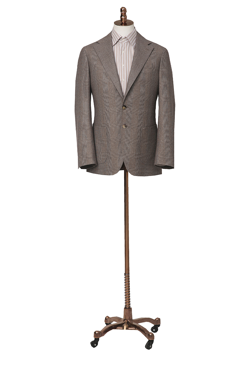 Brown Check Wool Jacket