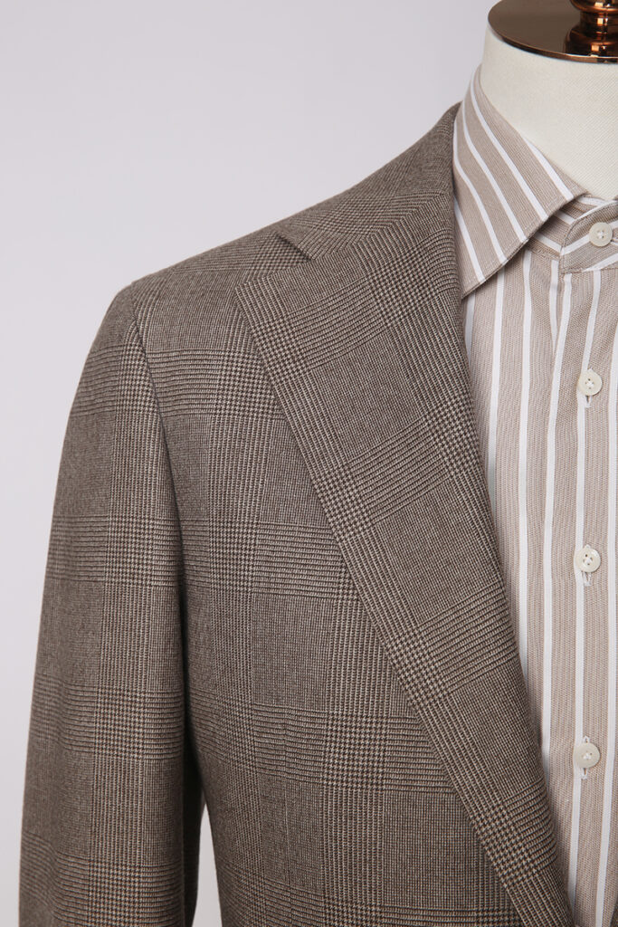 Brown Check Wool Jacket