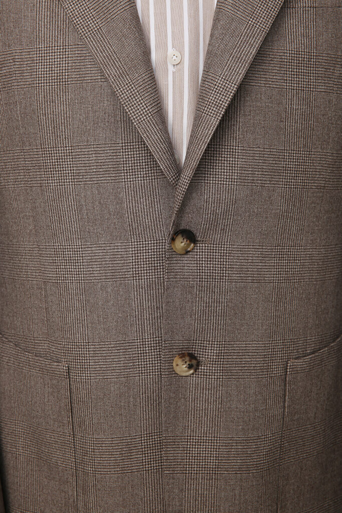 Brown Check Wool Jacket