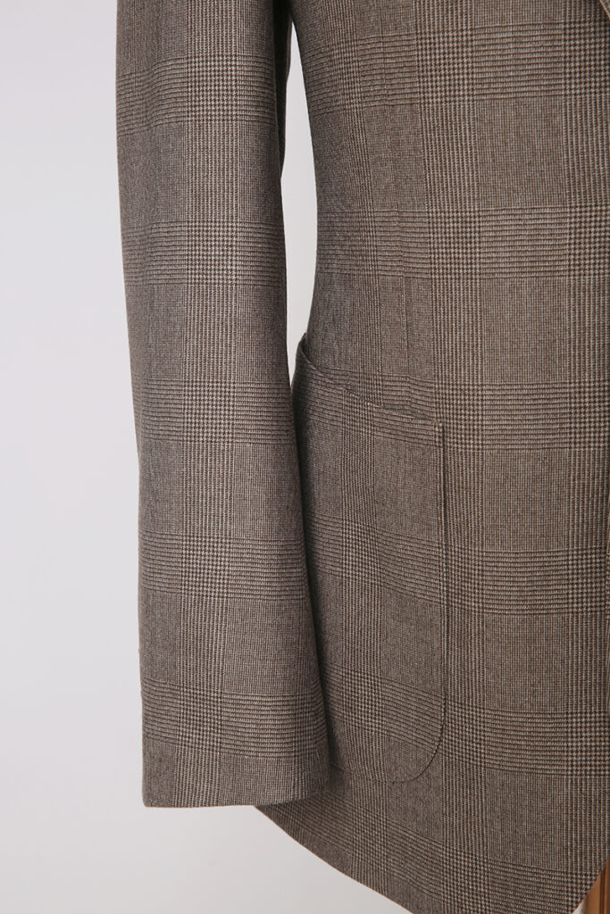 Brown Check Wool Jacket