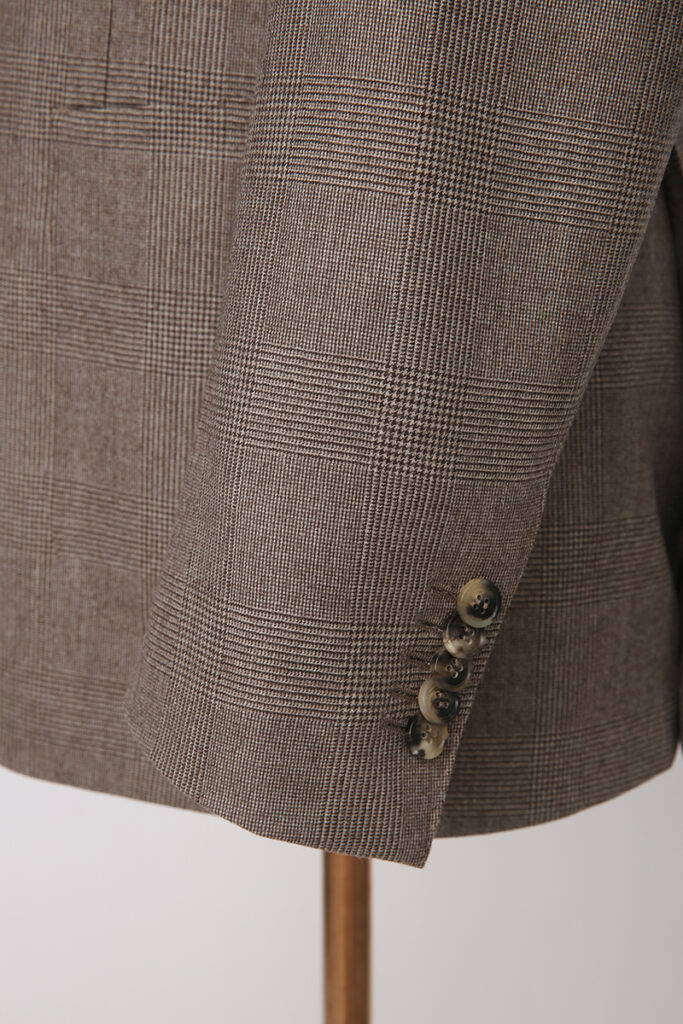 Brown Check Wool Jacket