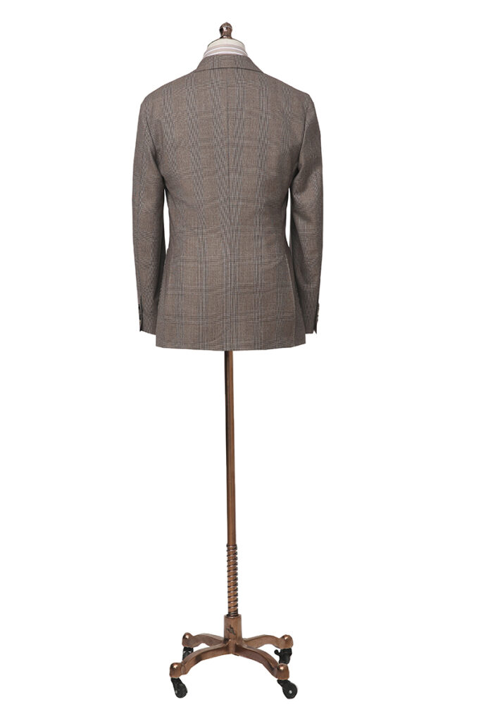 Brown Check Wool Jacket