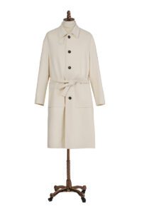 Cream Tie Coat