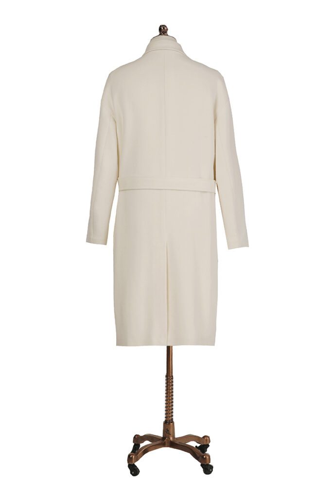Cream Tie Coat