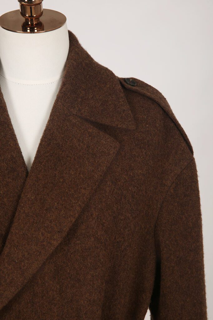 Mid Brown Tie Overcoat