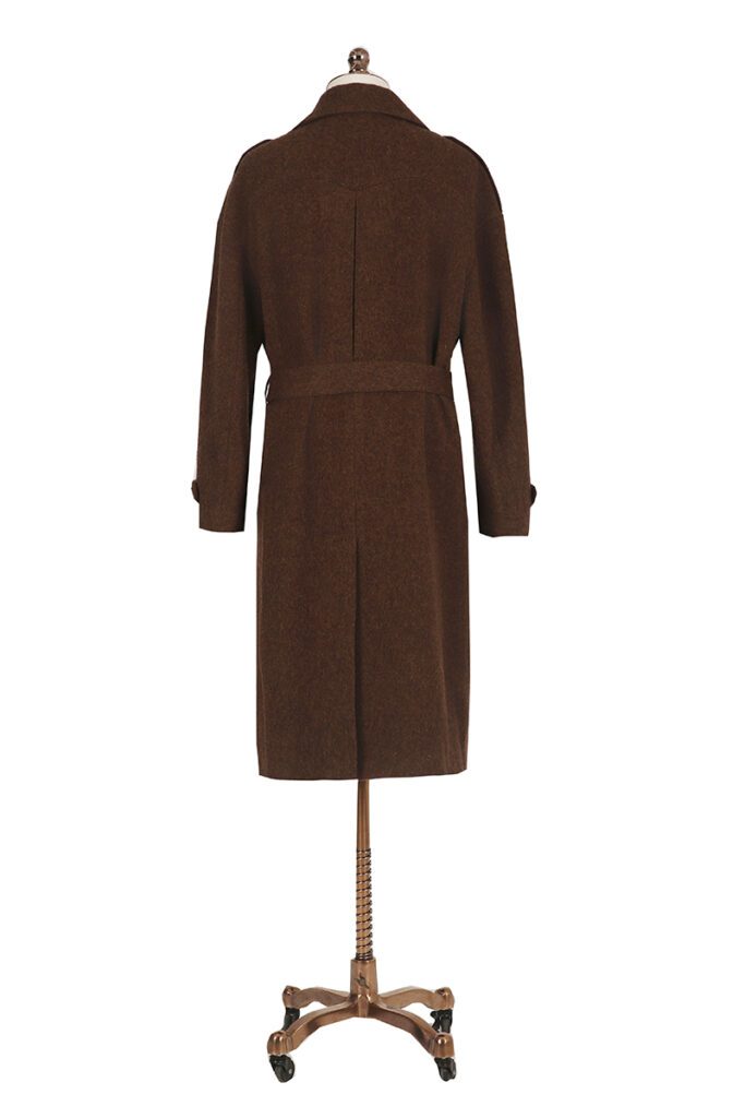 Mid Brown Tie Overcoat