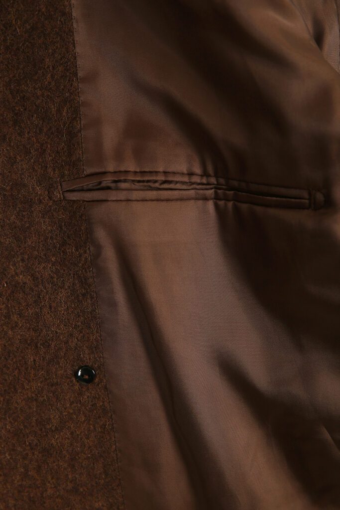 Mid Brown Tie Overcoat