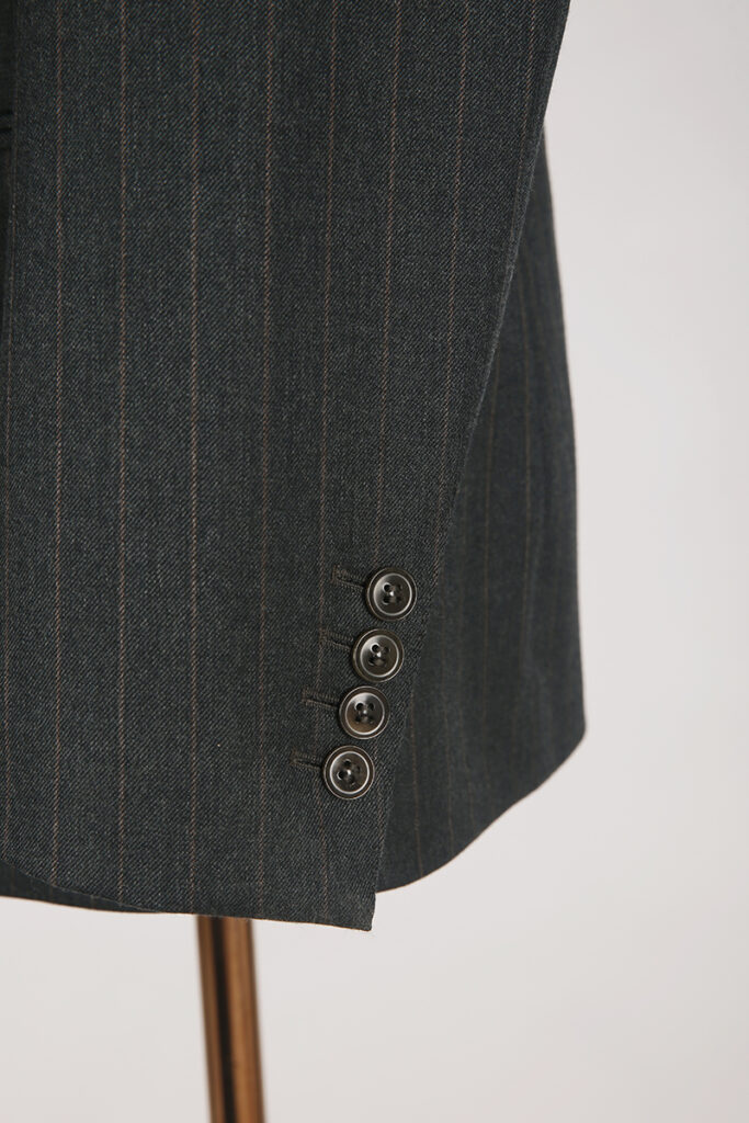 Grey Chalk Stripe Double Breasted Suit