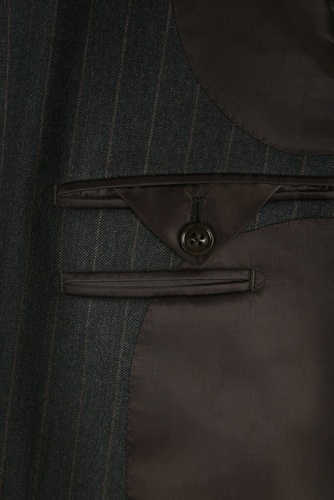 Grey Chalk Stripe Double Breasted Suit